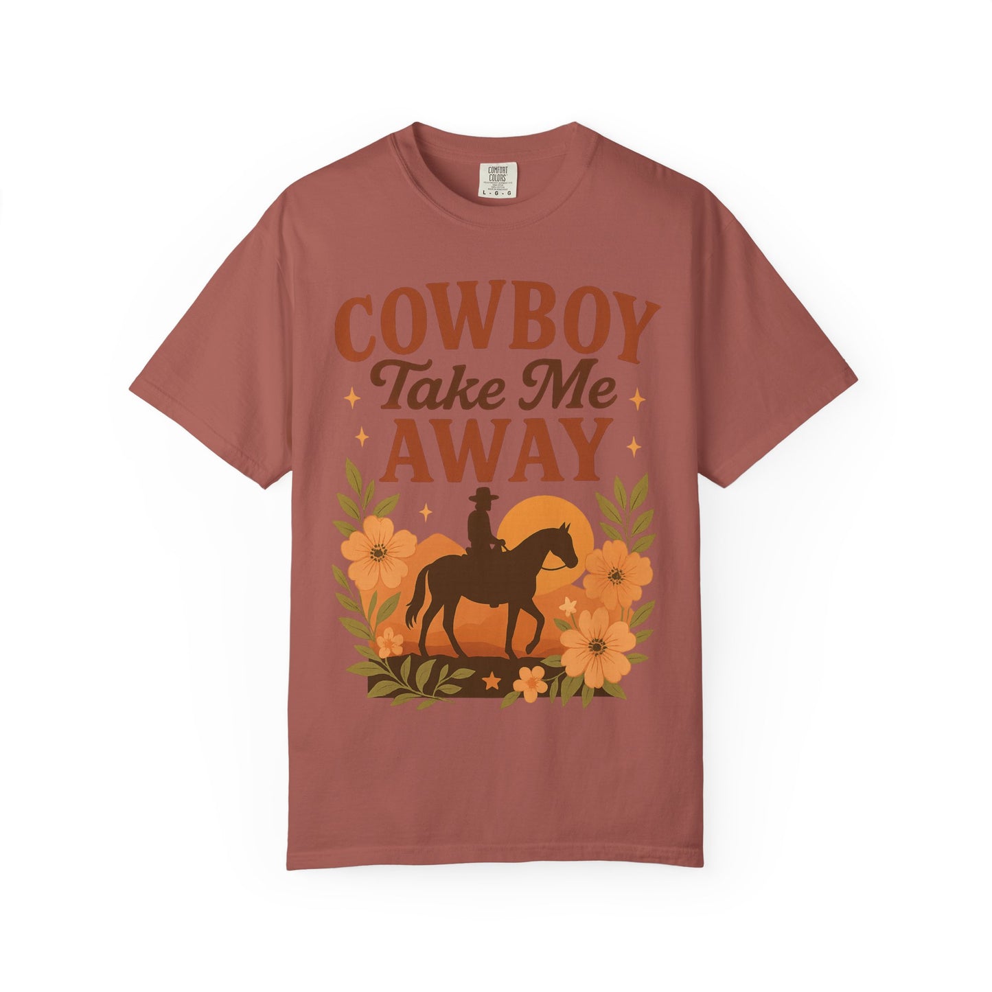 Cowboy Take Me Away Graphic T-Shirt – Boho Western Country Concert Tee