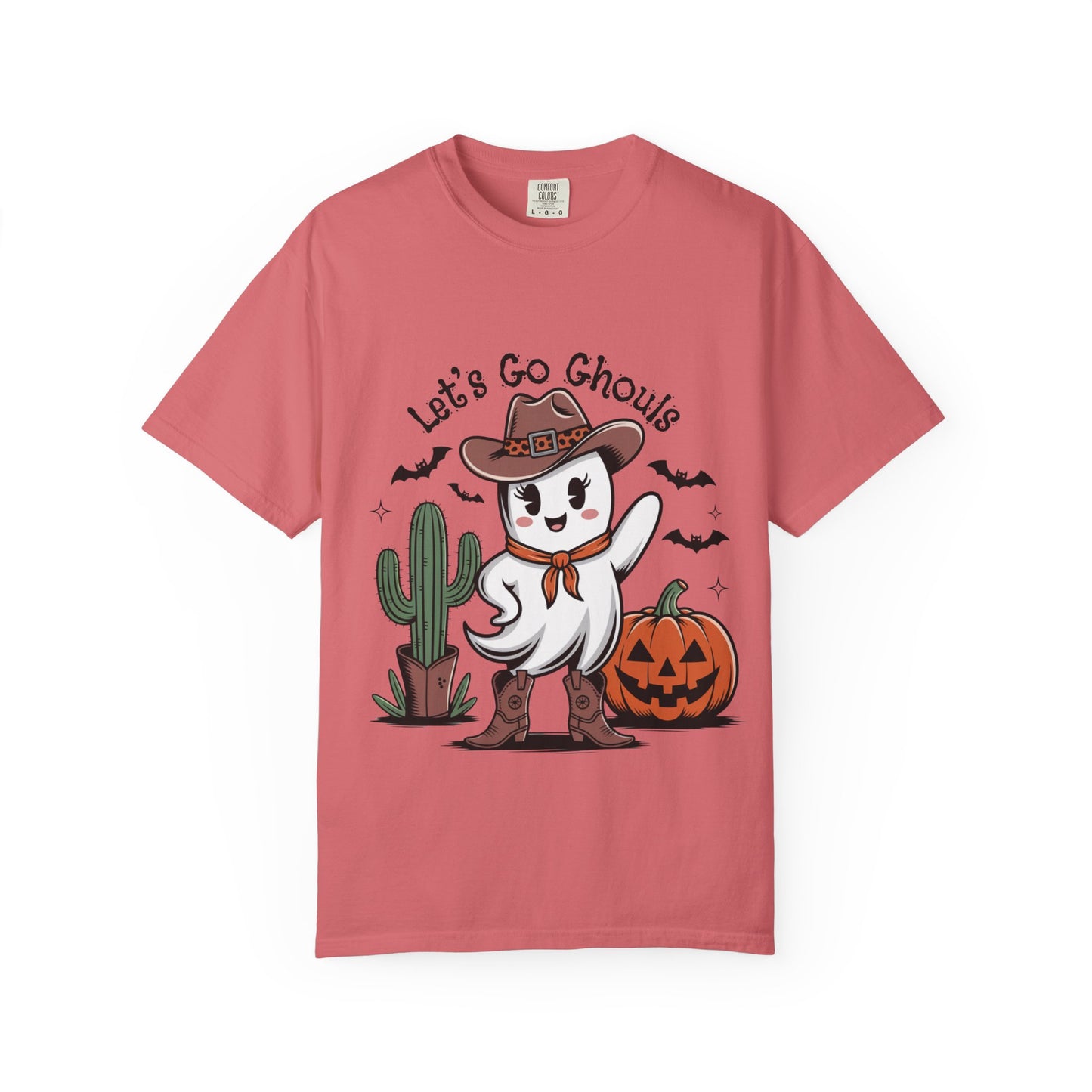 Let’s Go Ghouls Halloween Cowgirl Ghost T-Shirt