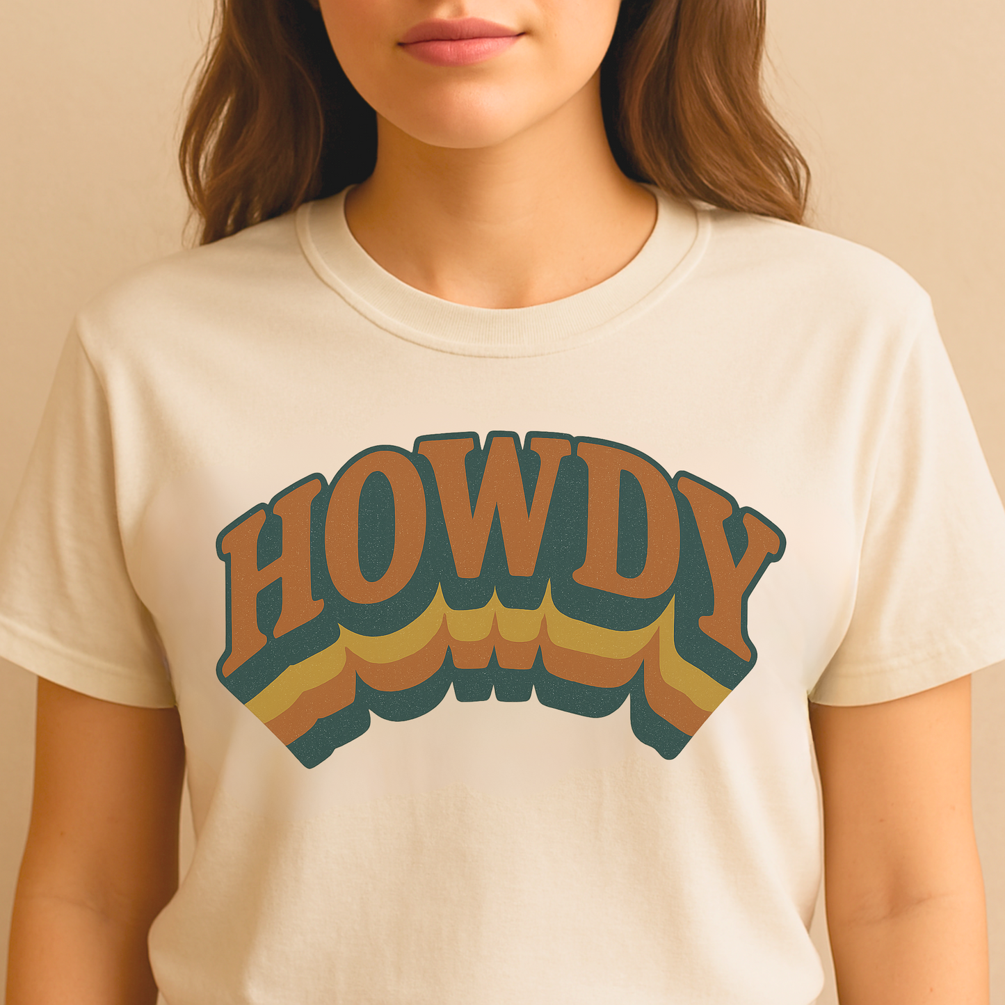 Howdy Retro Western Graphic T-Shirt