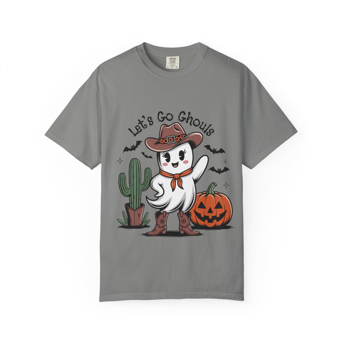 Let’s Go Ghouls Halloween Cowgirl Ghost T-Shirt
