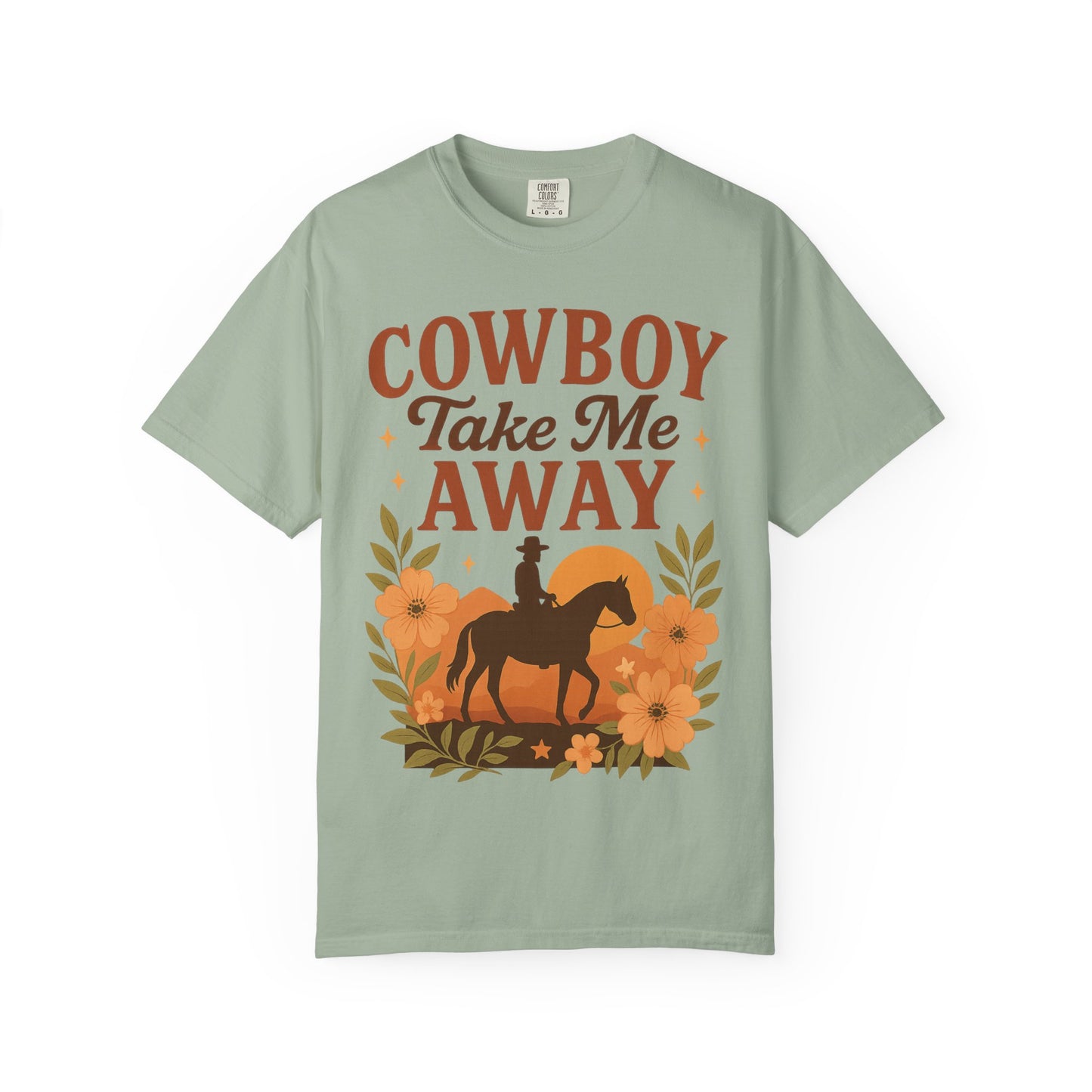 Cowboy Take Me Away Graphic T-Shirt – Boho Western Country Concert Tee