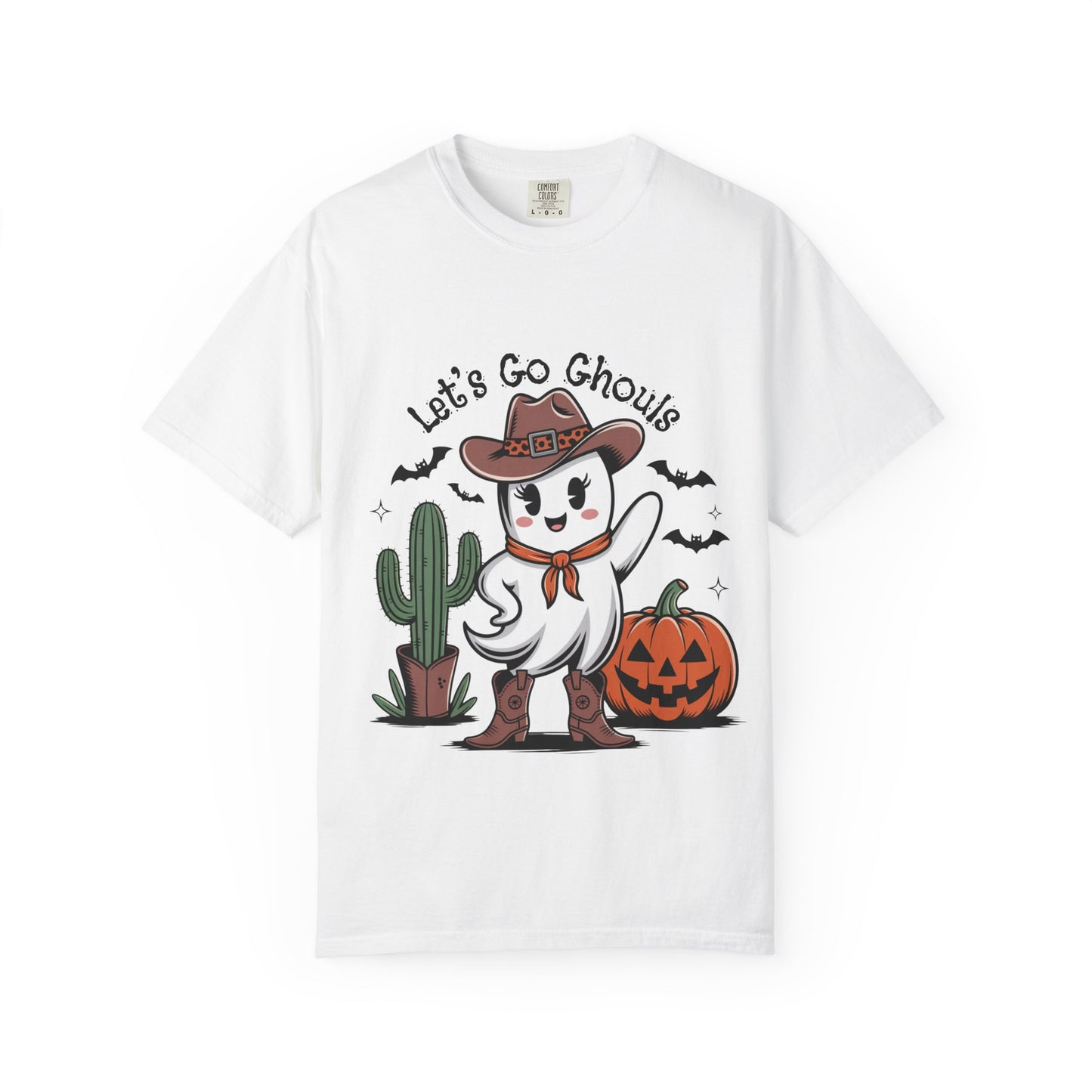 Let’s Go Ghouls Halloween Cowgirl Ghost T-Shirt