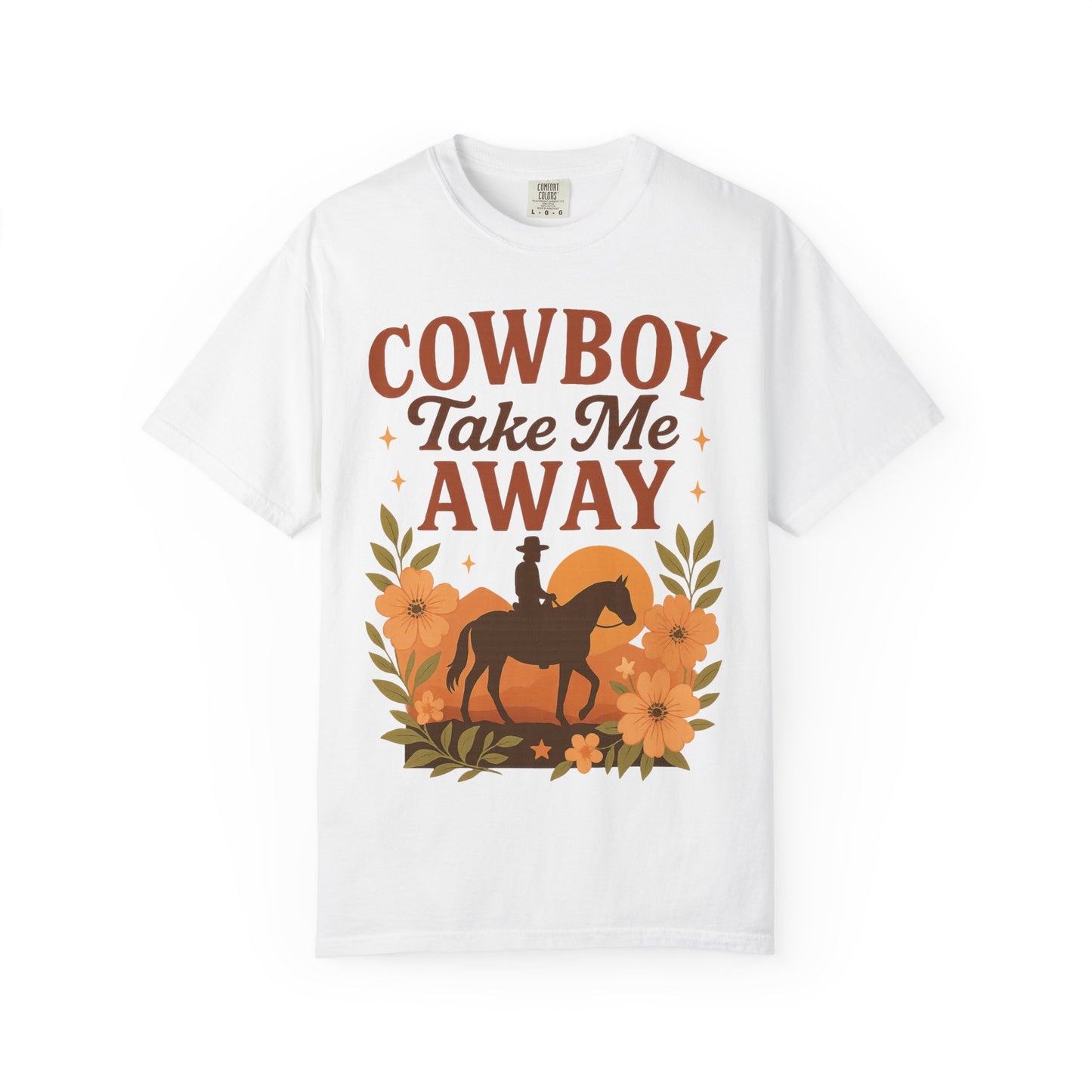 Cowboy Take Me Away Graphic T-Shirt – Boho Western Country Concert Tee