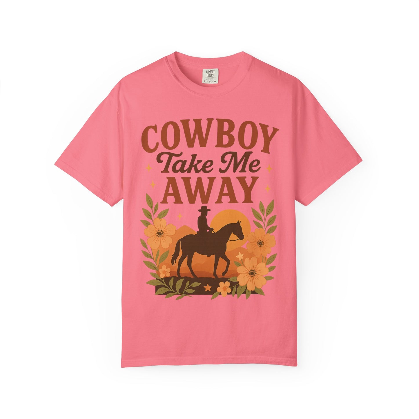 Cowboy Take Me Away Graphic T-Shirt – Boho Western Country Concert Tee
