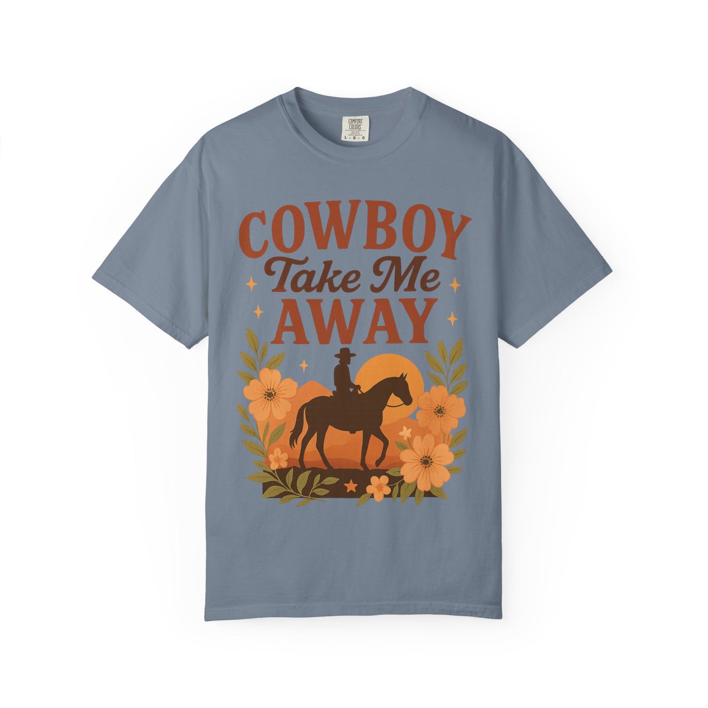 Cowboy Take Me Away Graphic T-Shirt – Boho Western Country Concert Tee